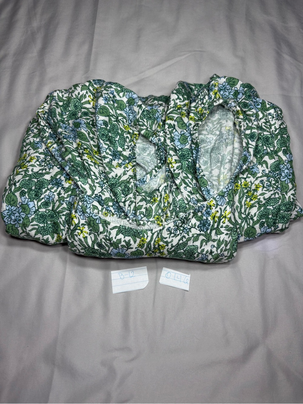 J. Crew Green Floral Puff-Sleeve Sundress - Picture 12 of 12